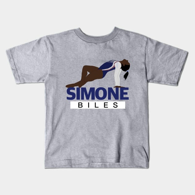 Simone Biles Kids T-Shirt by GymFan